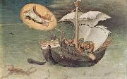 Gentile da Fabriano Quaratesi-Polyptychon, funf Predellatafeln mit Szenen aus dem Leben des Hl. Nikolaus von Bari painting